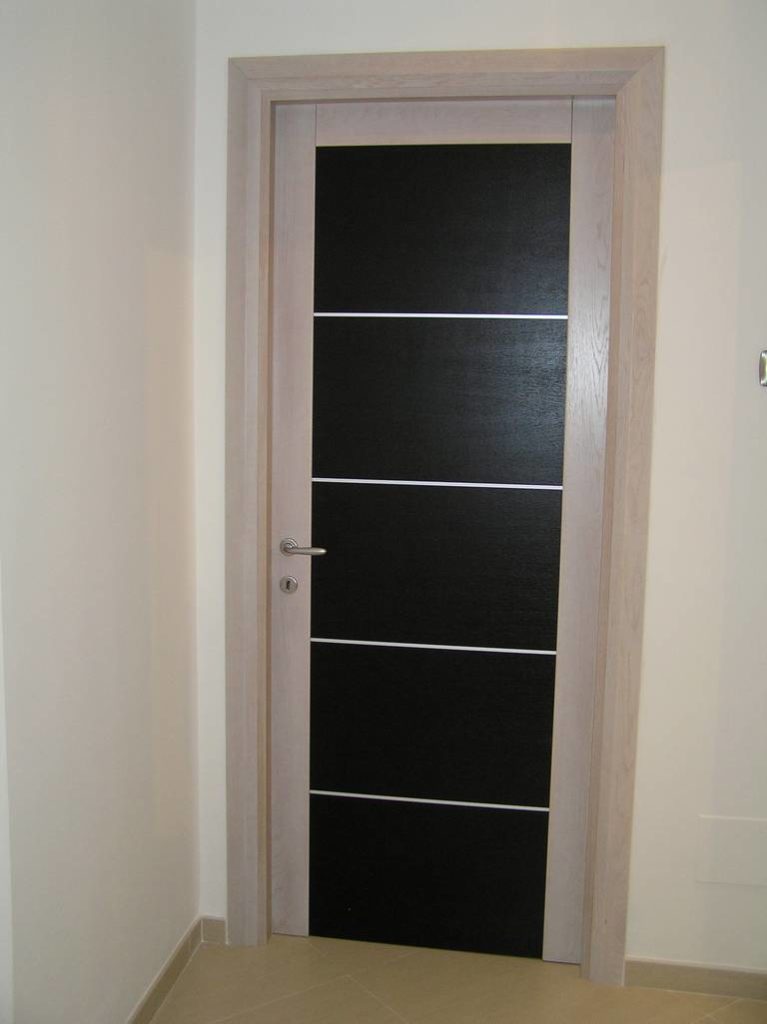 PORTA ROVERE SBIANCATO E WENGE