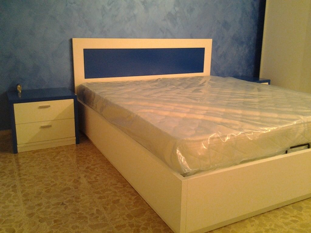 letto design essenziale - Bianco (2)